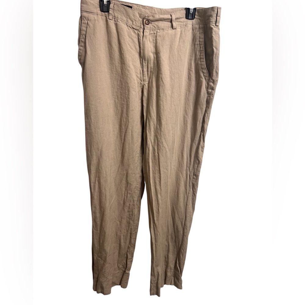 Jackson James 100% Linen Dress Pants Mens Size 36 R